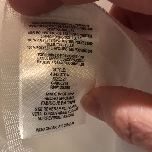 🥳Pastourelle velour and crinoline dress size 2T - Picture 7 of 8